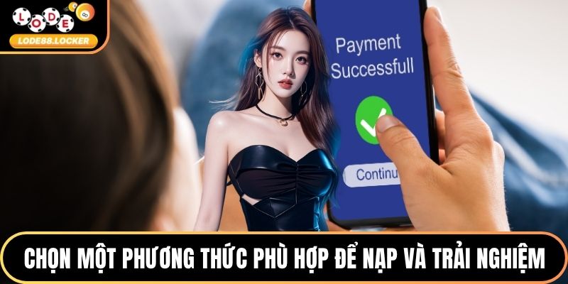 Chọn một phương thức phù hợp để nạp và trải nghiệm