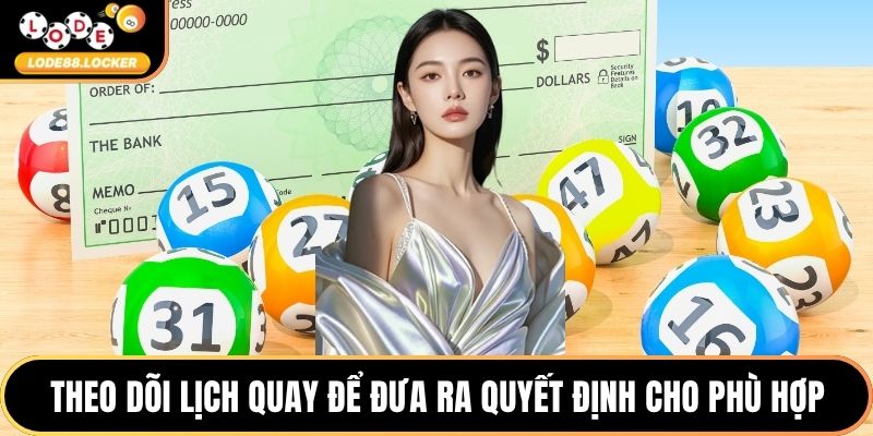Theo dõi lịch quay để đưa ra quyết định cho phù hợp
